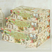 Exquisite Printing Paper Nesting Box with Magnet Flap Lid